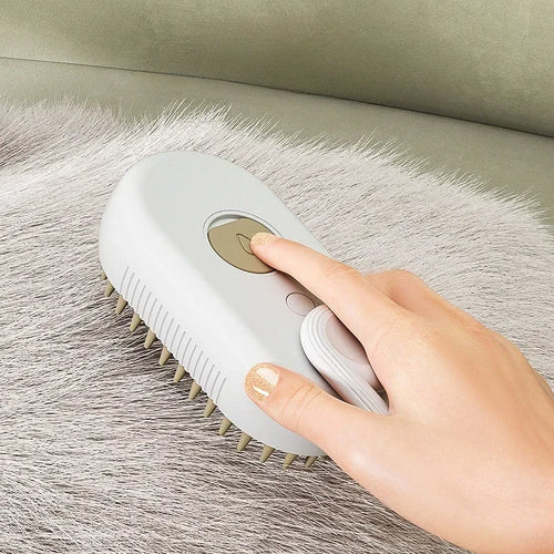 Katzenbürste mit Dampffunktion im Detail
