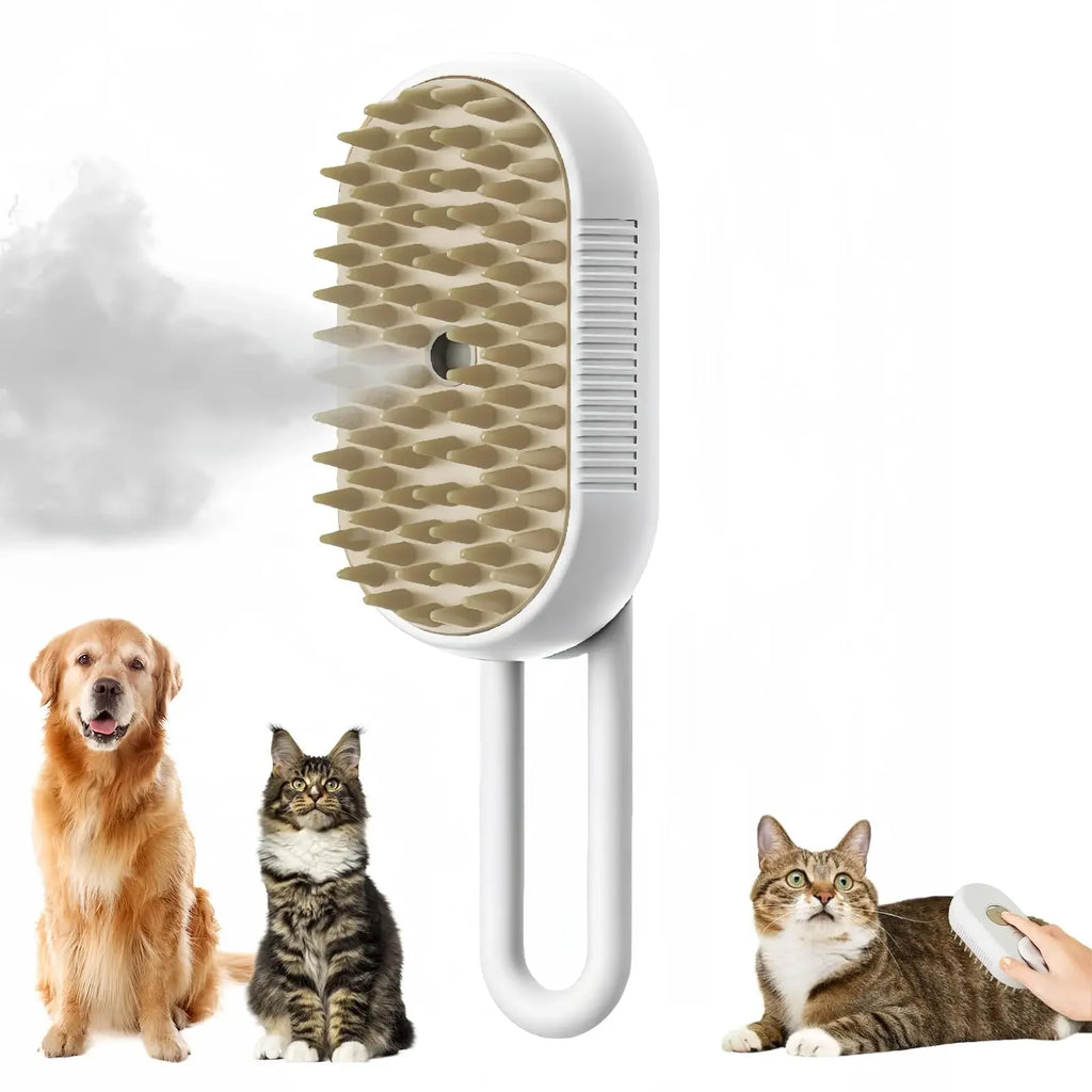 Dampfbürste für Katzen kabellos per USB aufladbar