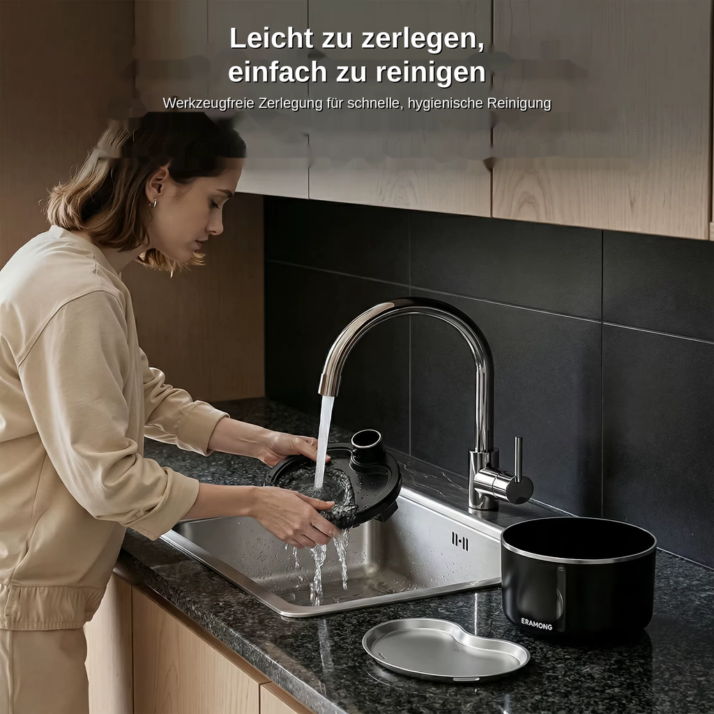 Trinkbrunnen lässt sich werkzeugfrei zerlegen und reinigen